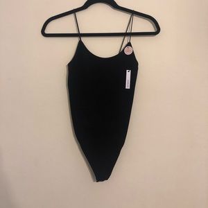 Forever 21 Black Thong Bodysuit NWT